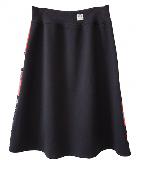 a-linie rock mit taschen rückseite