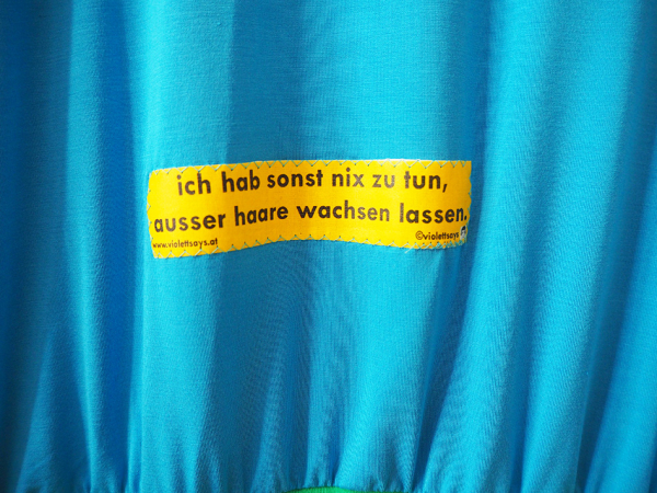 kurzarm oberteil zitat