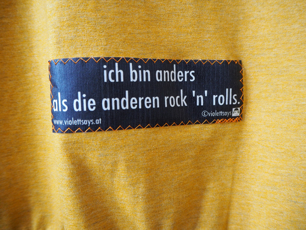 kurzarm oberteil zitat