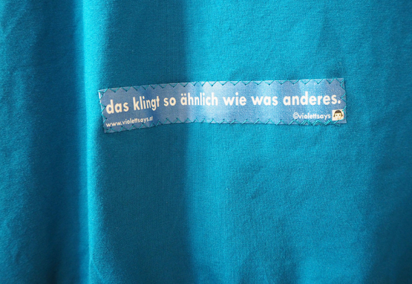 kurzarm oberteil zitat