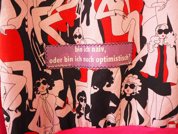 langarm oberteil zitat