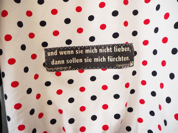 langarm oberteil zitat